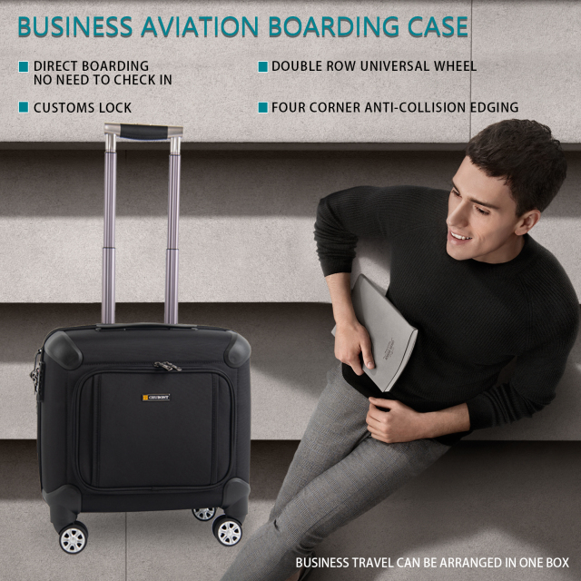 CHUBONT LB-101152​ 16" Hardside Carry-On Luggage with 360° Spinner Wheels, Scratch-Resistant Nylon & Reinforced Corners – Business Travel Suitcase,CHUBONT LB-101152 16" Spinner Wheel Carry-On - Perfect for Short Trips