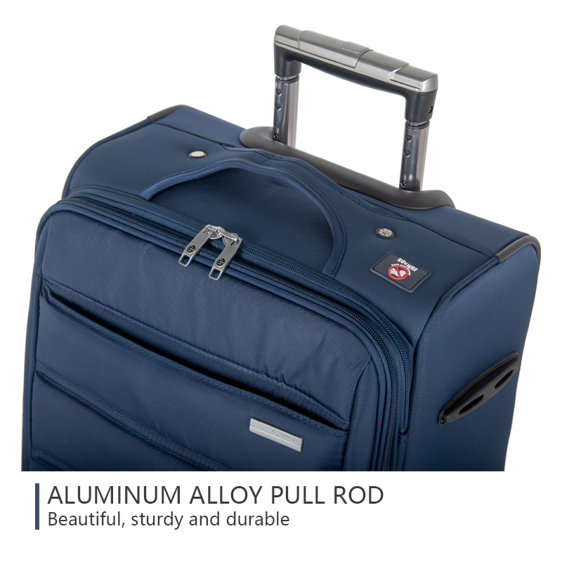 CHUBONT LB-16103  Large Checked Luggage with 360° Spinner Wheels, Oxford Fabric Suitcase with TSA Lock & Telescopic Handle for Women/Men, Carry-On Approved (Black),CHUBONT Large Checked Luggage with 360° Spinner Wheels - Black