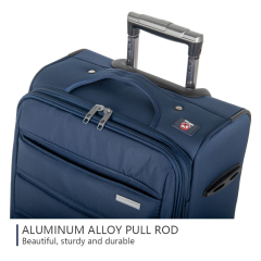 CHUBONT LB-16103  Large Checked Luggage with 360° Spinner Wheels, Oxford Fabric Suitcase with TSA Lock & Telescopic Handle for Women/Men, Carry-On Approved (Black),CHUBONT Large Checked Luggage with 360° Spinner Wheels - Black