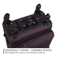 CHUBONT LB-101110 20" 24" 28" Spinner Luggage Set – Lightweight Nylon Carry-On & Check-In Suitcases with 360° Wheels & TSA Lock,Lightweight Spinner Luggage Set 20" Sizes with 360° Wheels & TSA Lock