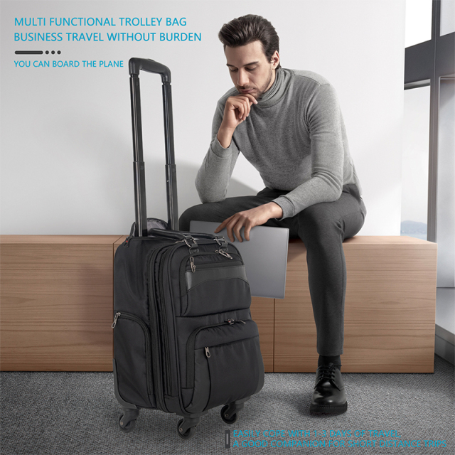 ​CHUBONT LB-101186 Waterproof Rolling Duffel Bag – Carry-On Travel Luggage with Wheels for Business & Casual Trips​,Wheeled Duffel Bag–Waterproof Carry-On Luggage for Business Travelers