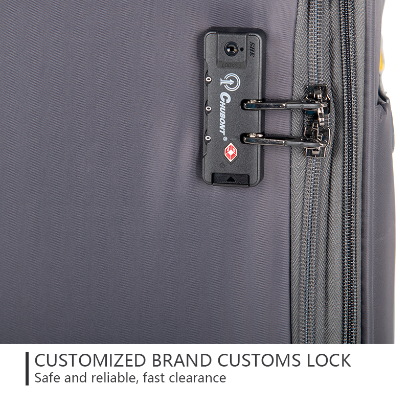 CHUBONT LB-101134 20" & 24" Nylon Spinner Luggage Set – Lightweight Carry-On & Check-In Suitcases with 360° Wheels & Secure Zipper​,CHUBONT  20" & 24" Lightweight Spinner Luggage Set with 360° Wheels