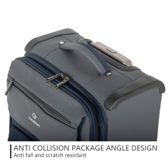 CHUBONT LB-101132 ​20" Carry-On Spinner Luggage – Lightweight Nylon Suitcase with 360° Wheels, Multiple Pockets for Travel & College Student,CHUBONT 20" Lightweight Carry-On Spinner Luggage with 360° Wheels