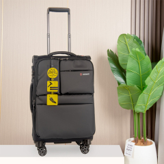 CHUBONT LB-101165 ​20" Waterproof Nylon Carry-On Luggage – Scratch-Resistant Spinner Suitcase for Men & Women with Large Capacity,20" Waterproof Carry-On Luggage–Lightweight & Durable Spinner Suitcase