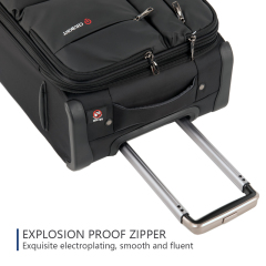 CHUBONT LB-101165 ​20" Waterproof Nylon Carry-On Luggage – Scratch-Resistant Spinner Suitcase for Men & Women with Large Capacity,20" Waterproof Carry-On Luggage–Lightweight & Durable Spinner Suitcase