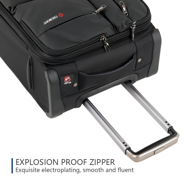 CHUBONT LB-101165 ​20" Waterproof Nylon Carry-On Luggage – Scratch-Resistant Spinner Suitcase for Men & Women with Large Capacity,20" Waterproof Carry-On Luggage–Lightweight & Durable Spinner Suitcase