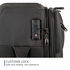 CHUBONT LB-101165 ​20" Waterproof Nylon Carry-On Luggage – Scratch-Resistant Spinner Suitcase for Men & Women with Large Capacity,20" Waterproof Carry-On Luggage–Lightweight & Durable Spinner Suitcase