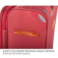 CHUBONT LB-101164 ​20" & 24" Oxford Fabric Spinner Luggage Set – Durable Zippered Suitcases with 360° Wheels for Travel​,Lightweight Spinner Luggage – Oxford Fabric Suitcases for Easy Travel