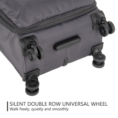 CHUBONT LB-101167 20" & 24" Lightweight Nylon Spinner Luggage Set – Durable Carry-On Suitcases with 360° Wheels​,20" & 24"  Spinner Luggage Set – Lightweight & Durable Nylon Suitcase