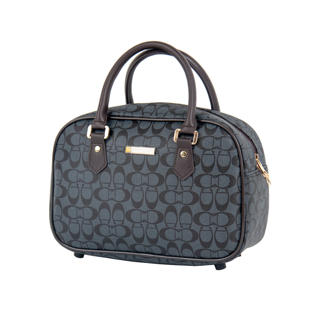 CHUBONT LB-101136 Large PU Suitcase – Durable Retro Geometric Design Spinner Luggage for Men with High Capacity,Retro Spinner Luggage – Durable PU Suitcase for Men with High Capacity