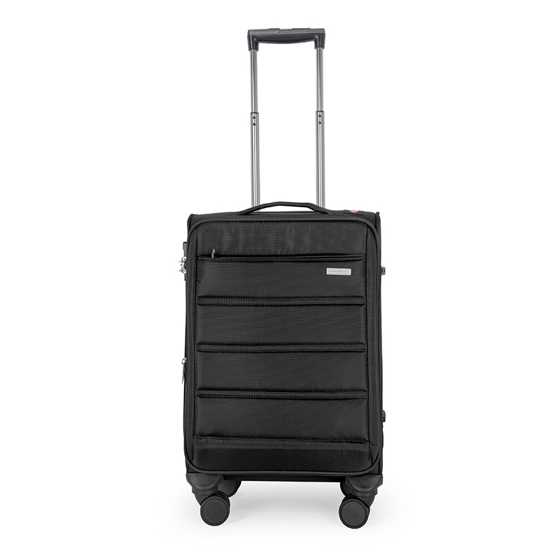 CHUBONT LB-16103  Large Checked Luggage with 360° Spinner Wheels, Oxford Fabric Suitcase with TSA Lock & Telescopic Handle for Women/Men, Carry-On Approved (Black),CHUBONT Large Checked Luggage with 360° Spinner Wheels - Black