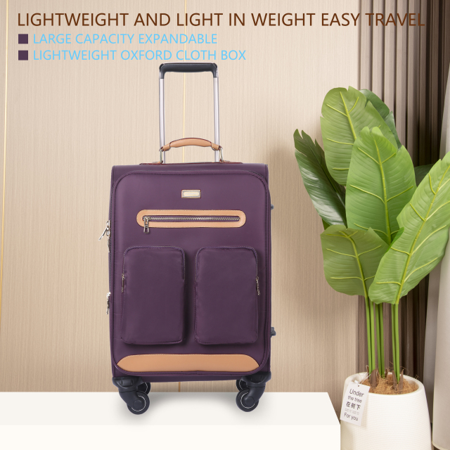 CHUBONT LB-101390 20" Oxford Fabric Spinner Luggage – Large Capacity Carry-On Suitcase for Men & Women with 360° Wheels​,20"Oxford Fabric Spinner Luggage–Durable Carry-On Suitcase and Wheels