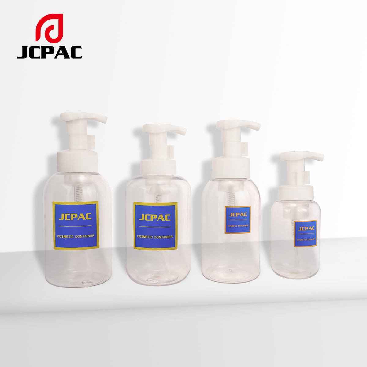 Refillable Foaming Soap Dispenser 200ml 300ml 400ml 500ml Round Plastic Foam Pump Bottle for Body Wash Hand Soap Mousse Bottle