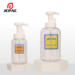 Refillable Foaming Soap Dispenser 200ml 300ml 400ml 500ml Round Plastic Foam Pump Bottle for Body Wash Hand Soap Mousse Bottle