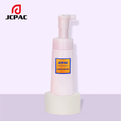 Customizable 100ml 150ml 200ml Clean PET Mousse Foam Bottle Matte Conical Bottle Cosmetic Packaging Foam Bottle