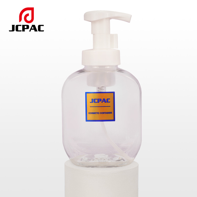Foam Liquid 300ml 350ml PET Plastic Cosmetics Bottle Unique Design of Different Styles of Foam Pump Bottles