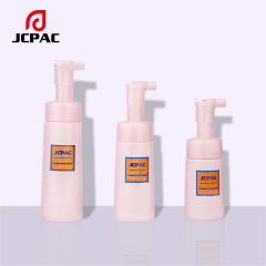 Customizable 100ml 150ml 200ml Clean PET Mousse Foam Bottle Matte Conical Bottle Cosmetic Packaging Foam Bottle