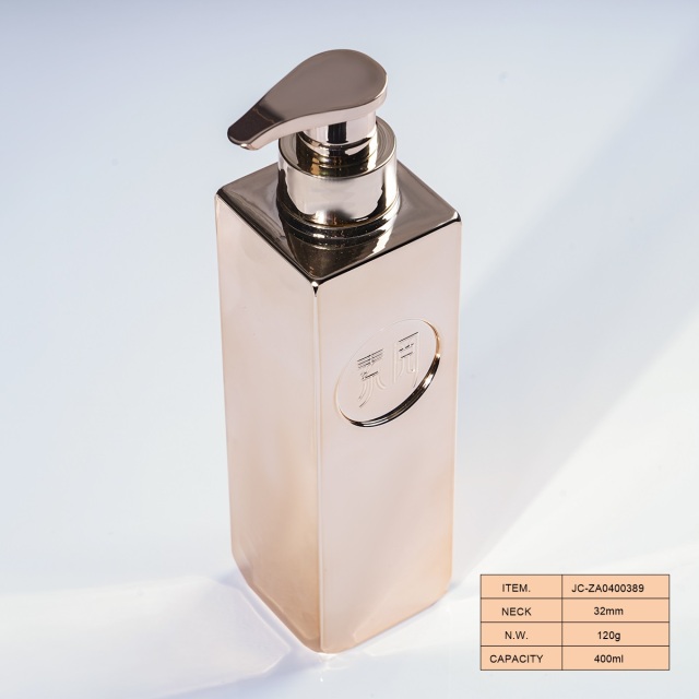 Empty 400ml Flat PETG Bottle for Hair Shampoo