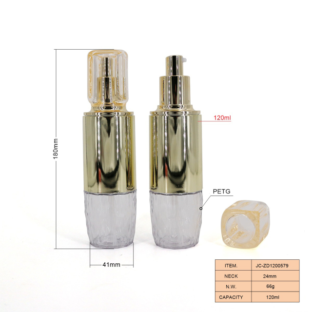 Empty 50mlml 120ml  PETG Bottle for Essence Cream