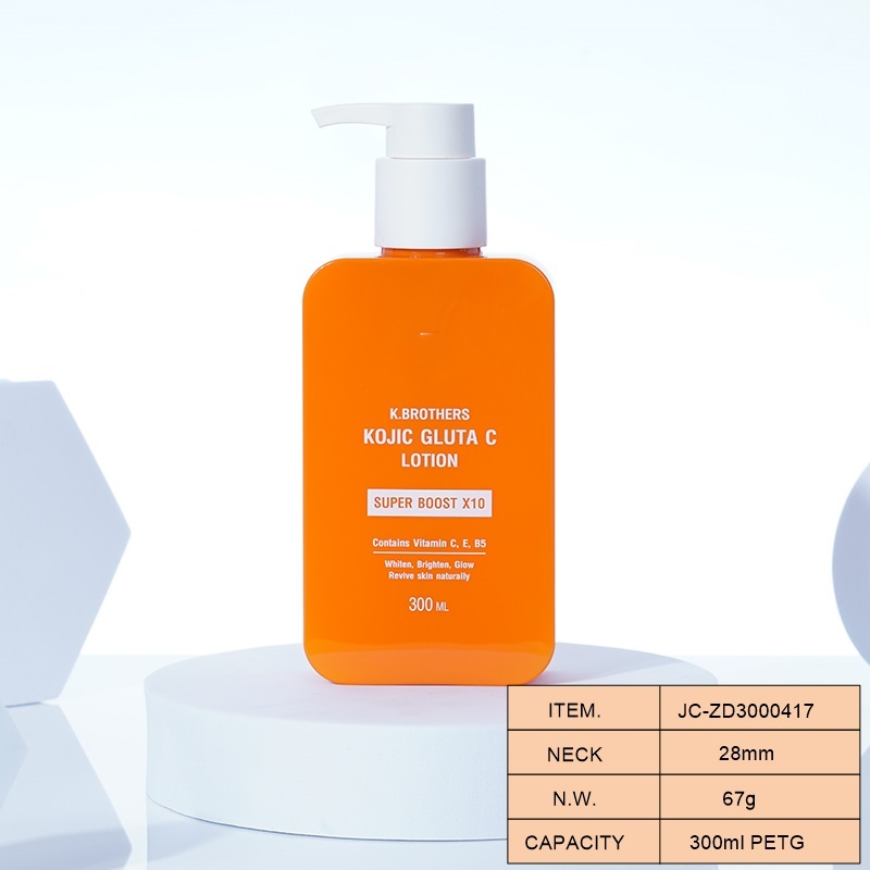 Empty 300ml  PETG Bottle for Mens Facial Cleanser,  China Cosmetic Bottle Packaging Factory