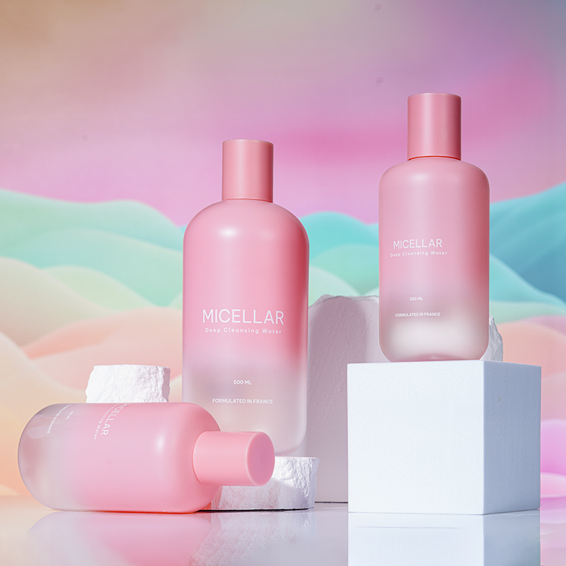 Customized 260ml and 500ml PET Plastic Empty Bottles, China Cosmetics Bottle Packaging Factory