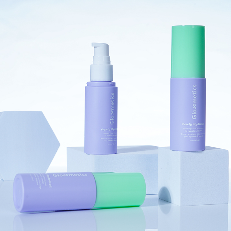 Customized 45ml PET emulsion bottle with outer cover.  Chinese Cosmetic bottle Packaging Factory