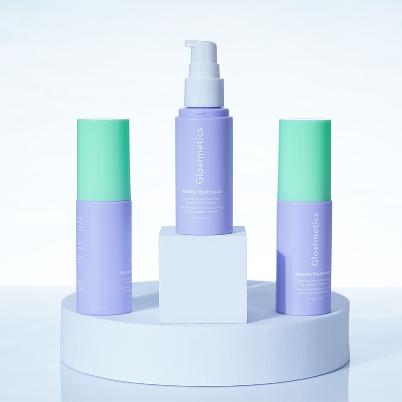 Customized 45ml PET emulsion bottle with outer cover.  Chinese Cosmetic bottle Packaging Factory