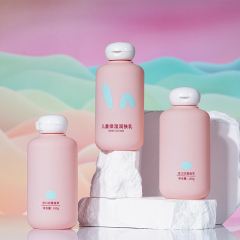 Customized 200ml PET Plastic Empty Bottles, China Cosmetics Bottle Packaging Factory, Adopt Flip-Top Cap design