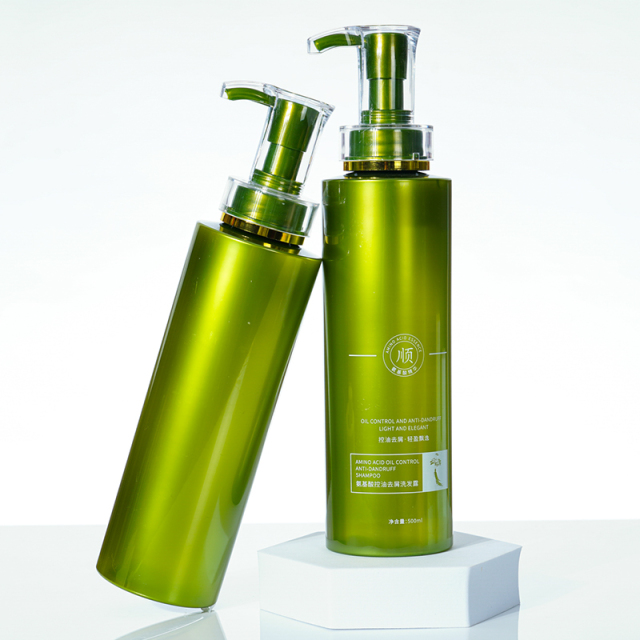 Customized 500ml High-protection Lotion Bottle, Pump Head with Transparent outer Cover,  China Cosmetic Bottle Packaging Factory