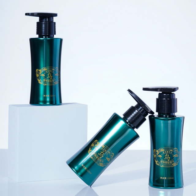 Customized 110ml Special-Shaped Lotion Bottle Is Used For Hair Care Packaging, Essence Liquid Packaging And Small Bottle Bath Gel Packaging. China Cosmetics Bottle Packaging Factory