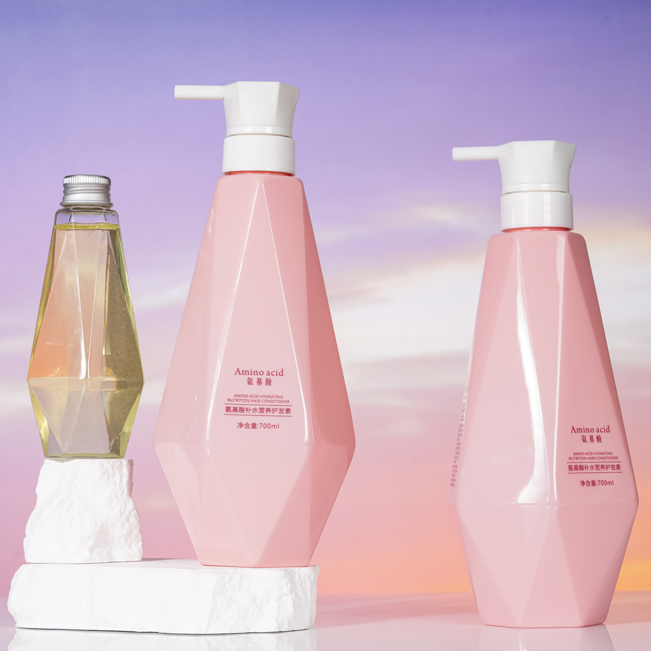 Customized 200ml  700ml Uniquely Shaped Lotion Bottles, China Cosmetics bottle Packaging Factory