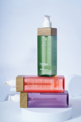 Customized 350ml High-quality Square Lotion Bottle,  Chinese Cosmetic Bottle Packaging Factory