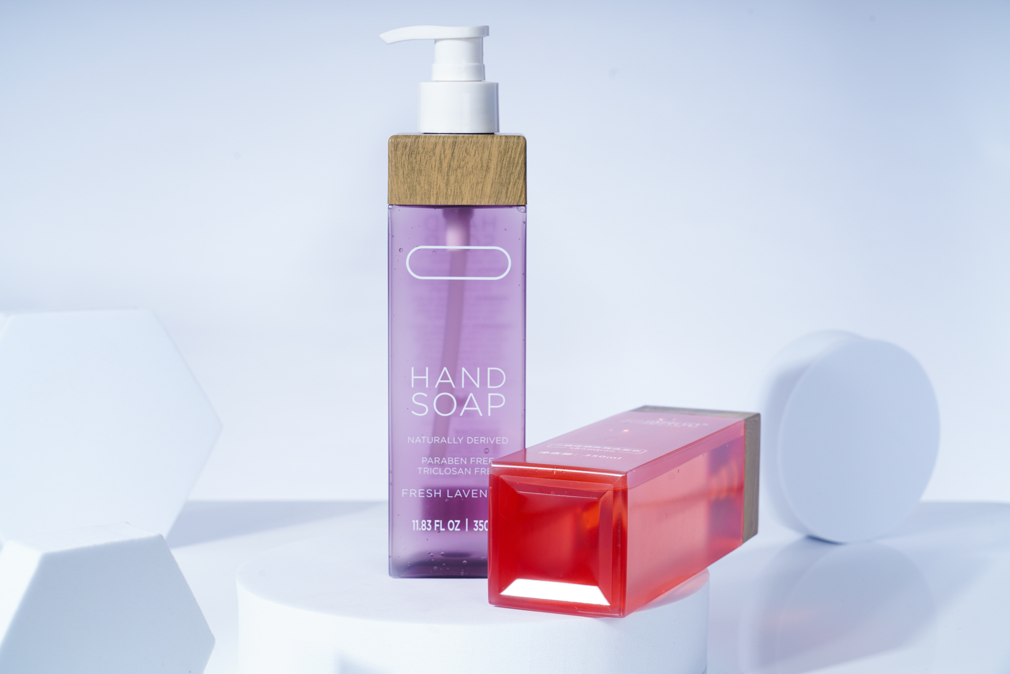 Customized 350ml High-quality Square Lotion Bottle,  Chinese Cosmetic Bottle Packaging Factory