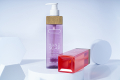 Customized 350ml High-quality Square Lotion Bottle,  Chinese Cosmetic Bottle Packaging Factory