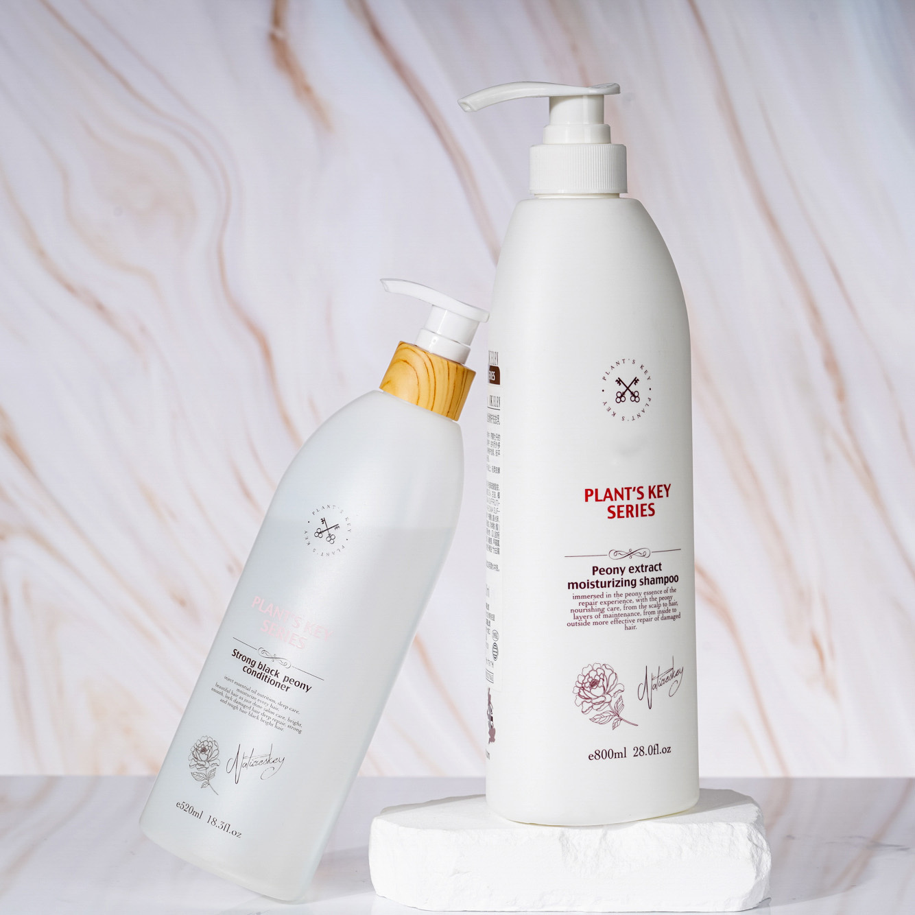 Customized 520ml 800ml PE Lotion Bottle, Daily Chemical Packaging, Household Shampoo, Shower Gel Set, China Cosmetics Bottle Packaging Factory