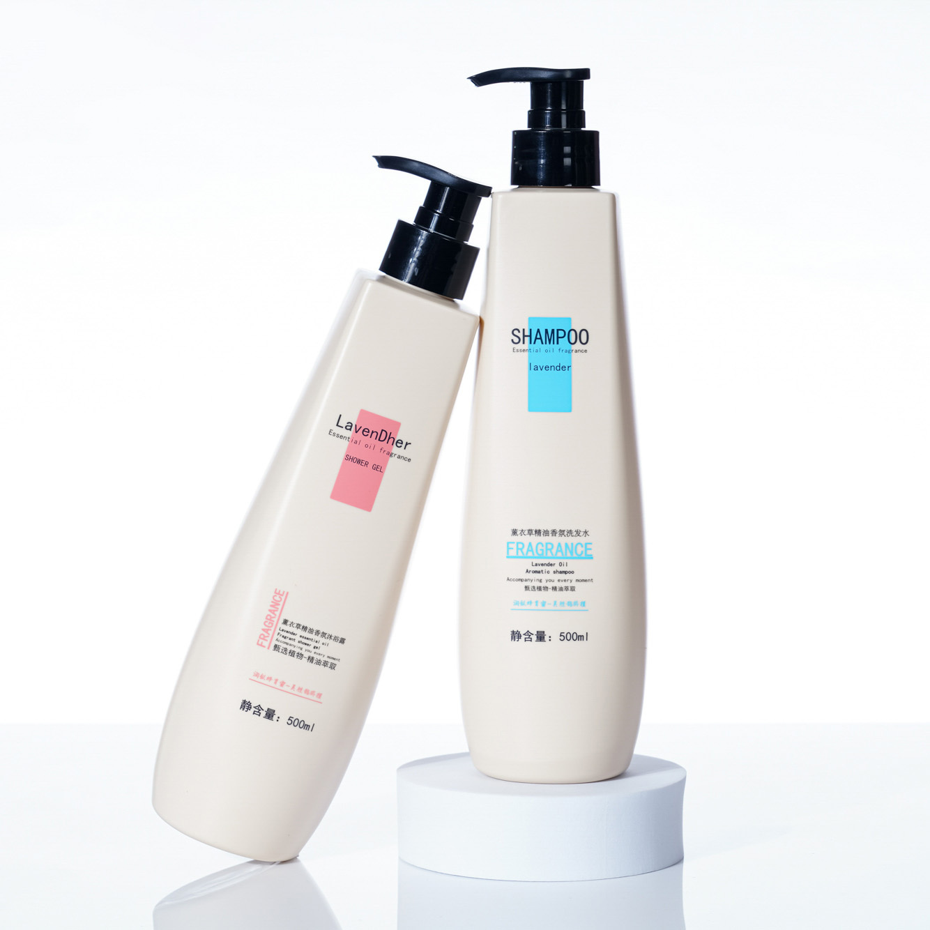 Customized 500ml PE Lotion Bottle, Bath Gel Packaging, Shampoo Packaging, China Cosmetics Bottle Packaging Factory