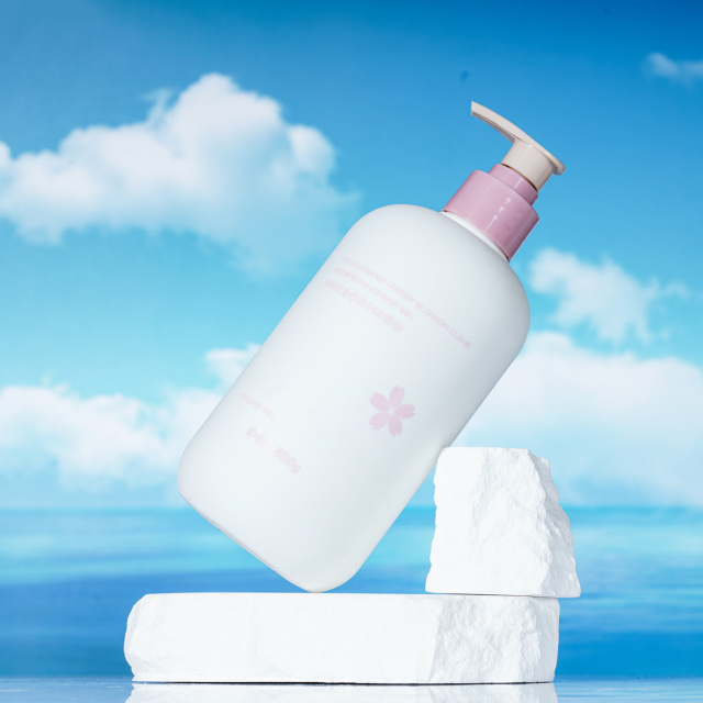 Customized 500ml PE Lotion Bottle, Personal Care Packaging, Bath Gel Packaging, China Cosmetics Bottle Packaging Factory