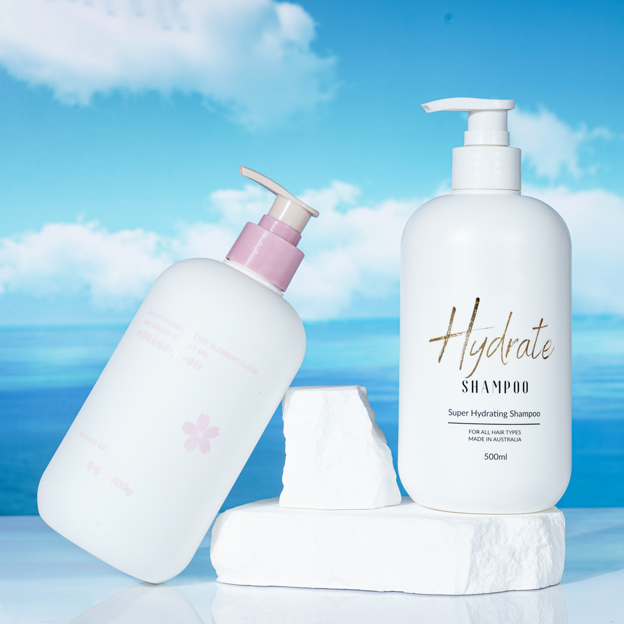 Customized 500ml PE Lotion Bottle, Personal Care Packaging, Bath Gel Packaging, China Cosmetics Bottle Packaging Factory