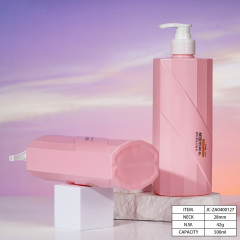 Customized 500ml Prismatic Flat Shoulder Lotion Bottle, Shampoo Packaging, Pet Care Packaging, China Cosmetics Bottle Packaging Factory