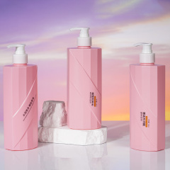 Customized 500ml Prismatic Flat Shoulder Lotion Bottle, Shampoo Packaging, Pet Care Packaging, China Cosmetics Bottle Packaging Factory