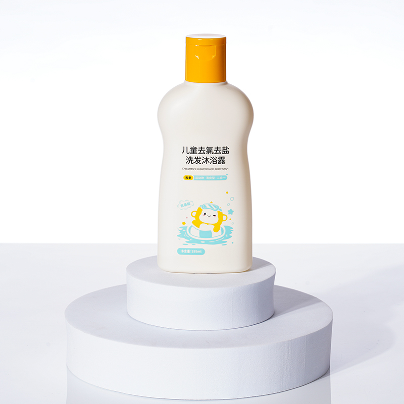 Customized 200ml PET Plastic Empty bottles for personal bath care. The Chinese cosmetic bottle Packaging Factory Adopts a Flip-top Design