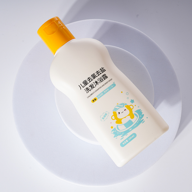Customized 200ml PET Plastic Empty bottles for personal bath care. The Chinese cosmetic bottle Packaging Factory Adopts a Flip-top Design