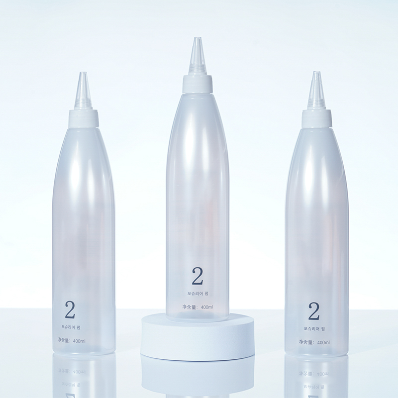 Customized 400ml Lotion Bottle, Touch Extrusion Lotion Bottle, Long Nozzle Bottle, Used For Hair Care Of Hair Oil Cream, China Cosmetic Bottle Packaging Factory