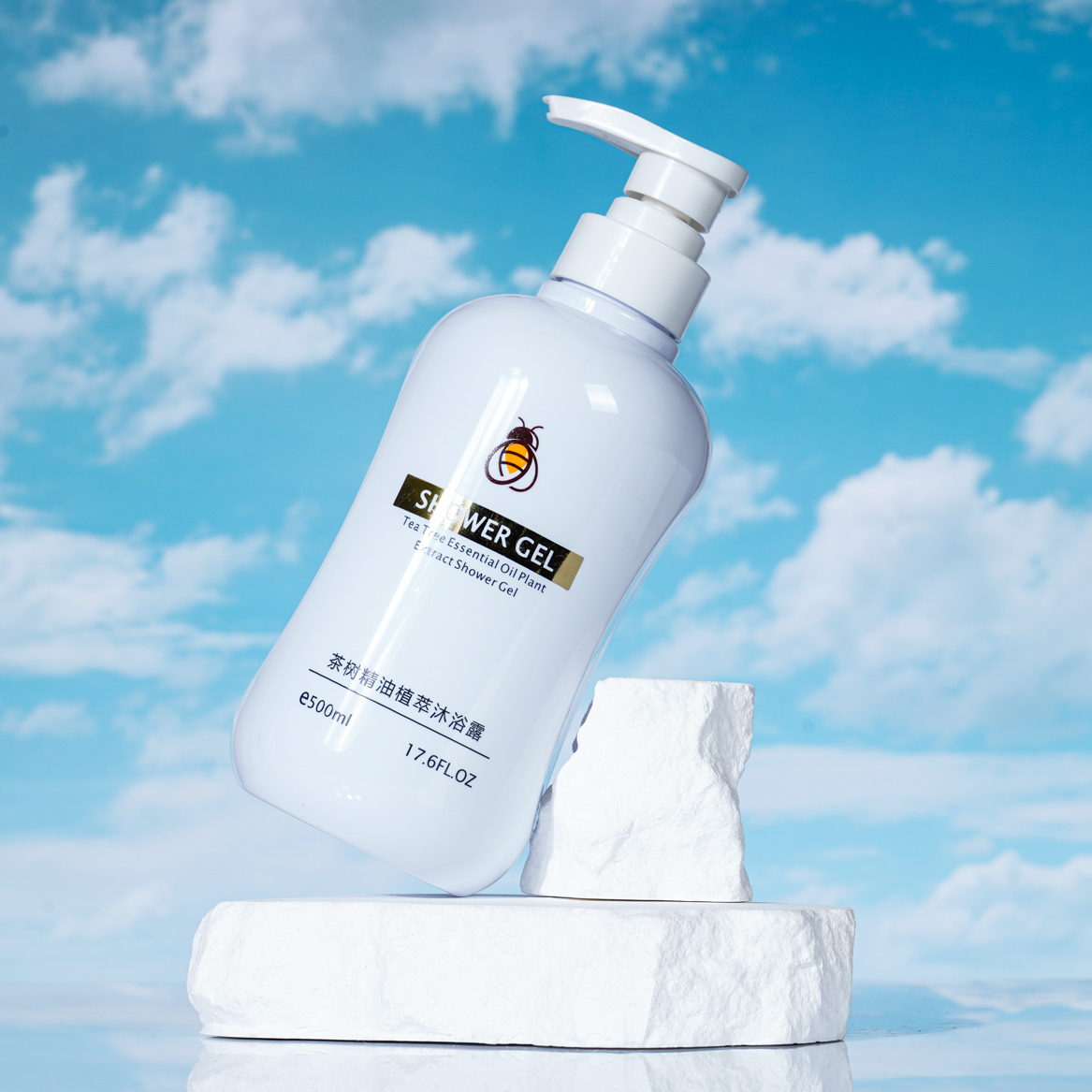 Customized 500ml Lotion Bottle, Round Shoulder And Round Bottom Shampoo Bottle, Pet Care Plastic Bottle, China Cosmetic Bottle Packaging Factory