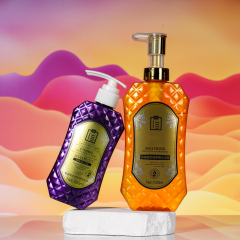 Customized 280ml 530ml 750ml Lotion Bottle, High-Grade Transparent Vertical Line Empty Bottle, High-Grade Bath Product Packaging Suitable For Family Hotels, China Cosmetics Bottle Packaging Factory