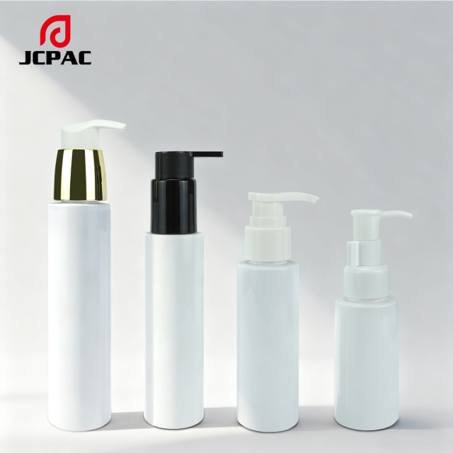 Luxurious Skin Care Lotion Essence Liquid 60ml 80ml 100ml 120ml  Made Of PET Plastic Bottle. Can Be Paired With Various Pump Heads, Screw Caps, Or Flip Covers.