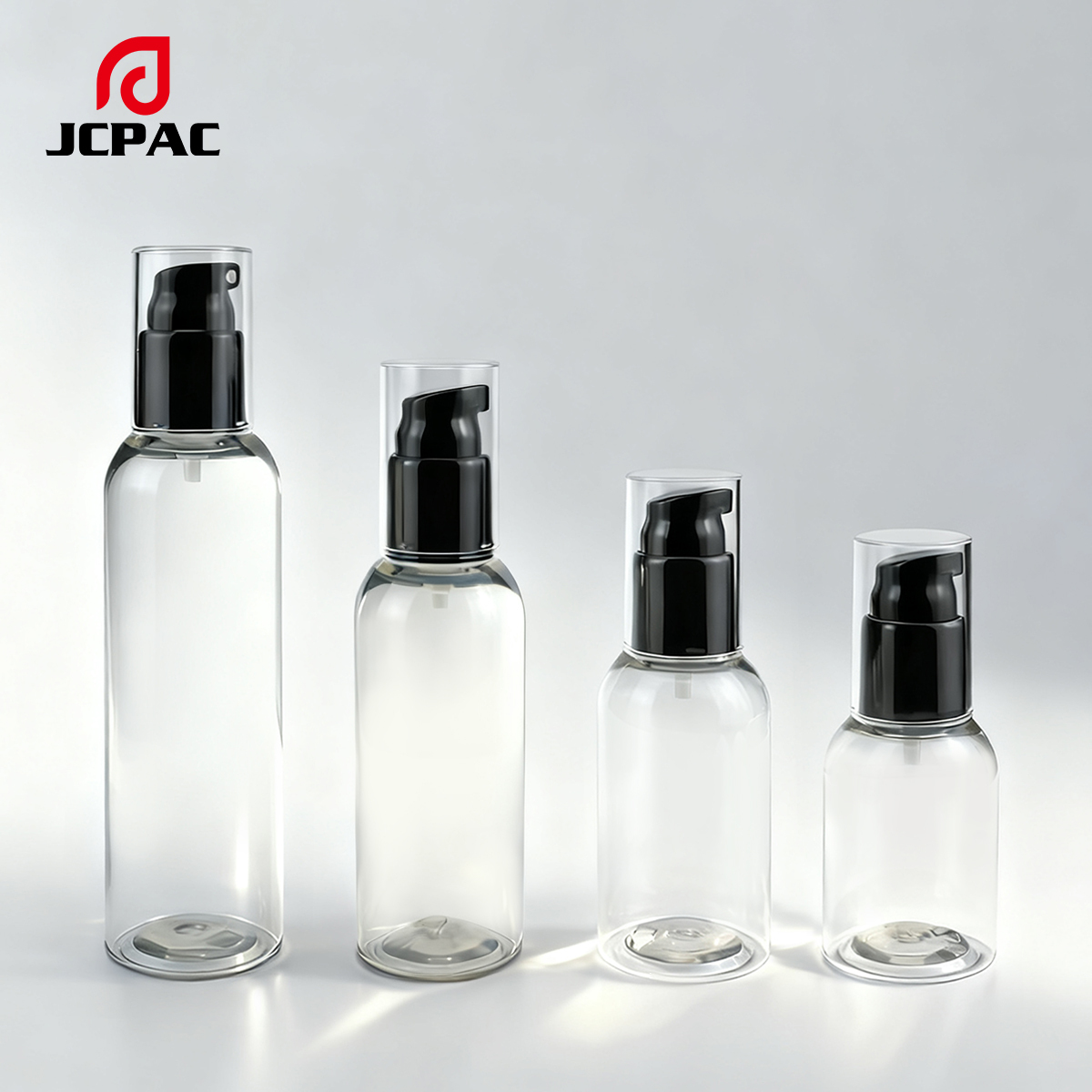 Hot-Selling Wholesale 50ml, 60ml, 80ml, 100ml Empty Plastic Bottle Containers, Cosmetic Containers, White Transparent Shampoo/Bath Lotion Plastic Bottles with Pump Heads