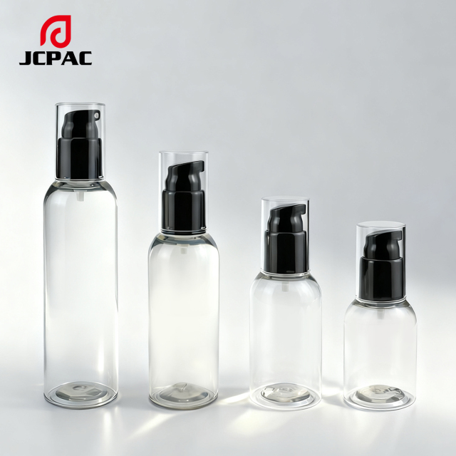 Hot-Selling Wholesale 50ml, 60ml, 80ml, 100ml Empty Plastic Bottle Containers, Cosmetic Containers, White Transparent Shampoo/Bath Lotion Plastic Bottles with Pump Heads