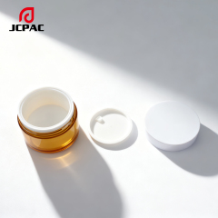 Customized 50g Round Double-Layered Wall Cosmetic Double-Layered Packaging Moisturizing Cream Jar for Skin Care Cream Lotion Plastic Cosmetic Jar