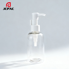 Wholesale Custom-Made Transparent 80ml, 100ml, 150ml Round-Shouldered Round-Body Lotion Bottles. Transparent Plastic Shower Gel Bottles, Which Can Be Paired with Lotion Pump Heads and Flip Covers.